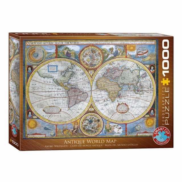 48 PEZZI PUZZLE pavimento mappa del mondo gigante età 3 90 cm x 60 cm