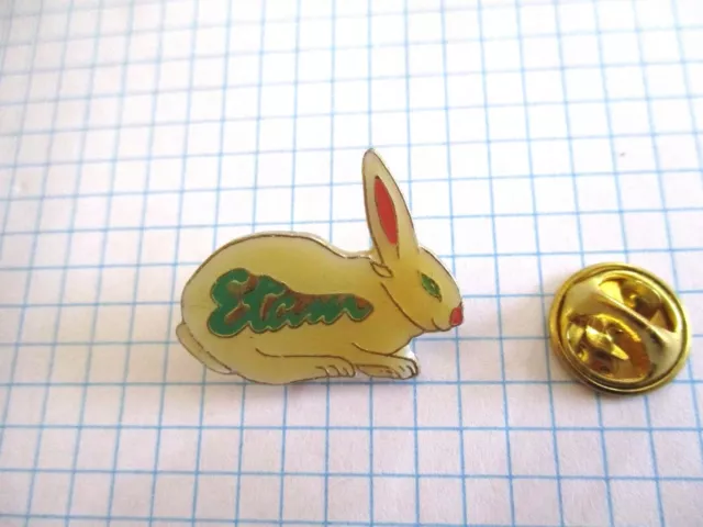 PINS VINTAGE LAPIN ETAM MODE FAHION ENTREPRISE COMPANY RABBIT  wxc i