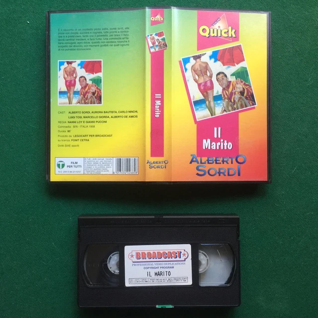 VHS FILM IL MARITO Alberto Sordi Aurora Bautista QUICK Video (1958