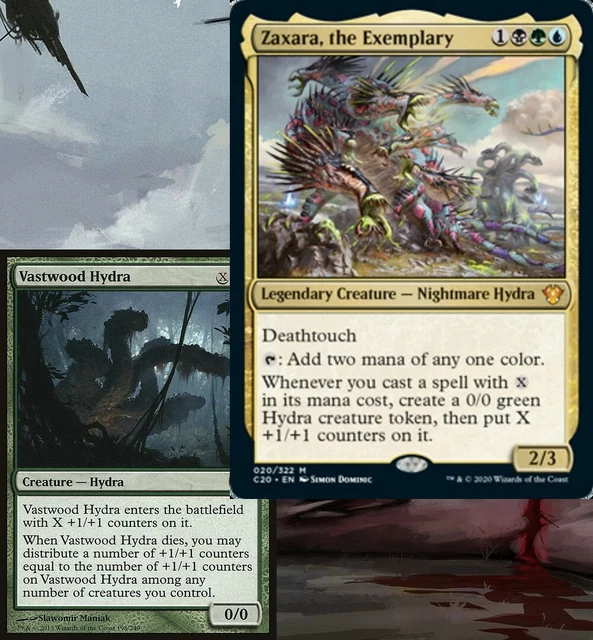 mtg commander hydra deck Zaxara, the Exemplary Hydra Tribal X-Spells Magic MTG Commander Deck main image 0