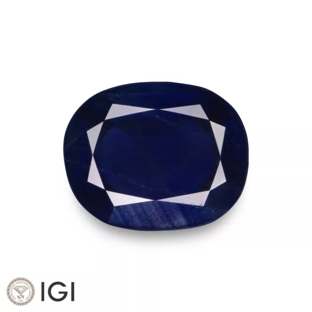 IGI Certified MOGOK BURMA Blue Sapphire 2.44 Ct. Natural Untreated DEEP BLUE