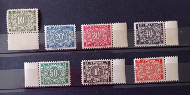 Timbres taxe de Belgique neufs