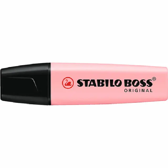 NEW Stabilo Boss Highlighter Pastel Pink Blush Box 10