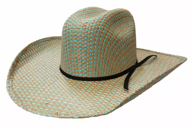 Rio Straw Hat, Turquoise,Rodeo King