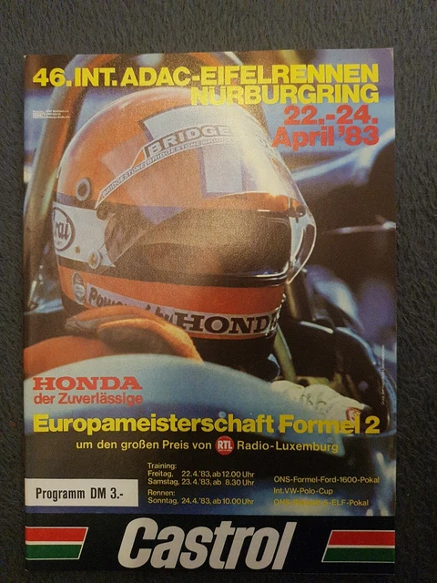 46. Int ADAC Eifelrennen 22.-24. APRIL 1983 Nürburgring PROGRAMMHEFT