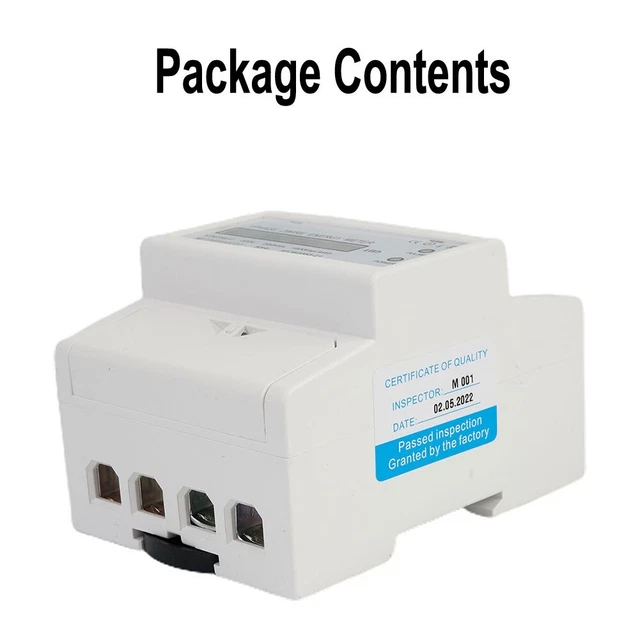Contatore Di Energia WiFi Monofase 60A - Compatibile Con Alexa E Google Home - App Smart Life/Tuya