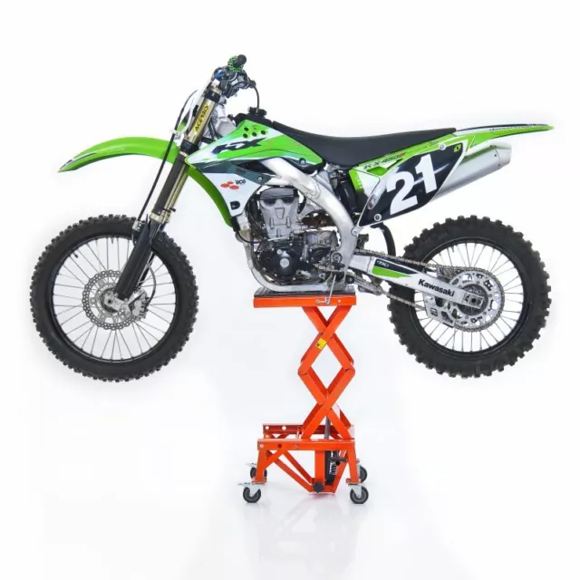 Caballete Elevador ConStands Moto Cross Lift XL + Ruedas Naranja