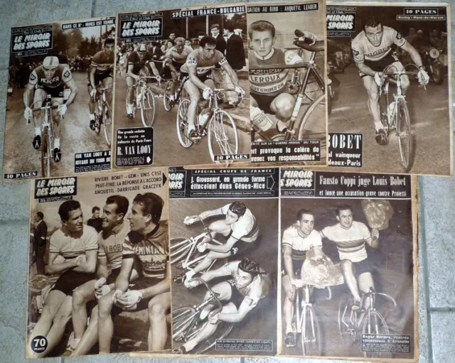 LOT 7 revues Cyclisme BUT CLUB MIROIR des SPORTS - année 1959