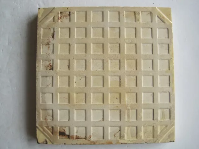 ANTIQUE VICTORIAN MINTONS L.T. SWETNAM LANDSCAPE TILE  - LAKE & MOUNTAINS c1890 5