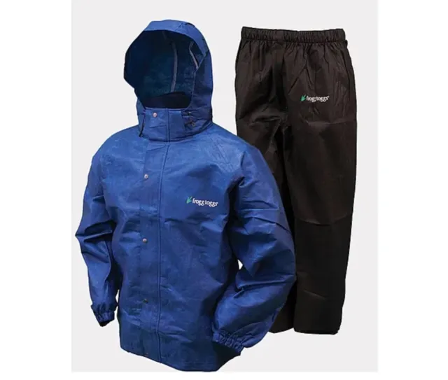 Frogg Toggs Men's Classic All Sport Waterproof Rain Jacket Pants Suit Small