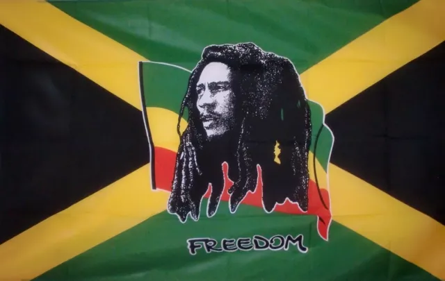 60 Years Jamaican Independence Bob Marley Freedom Rasta Reggae Roots Flag