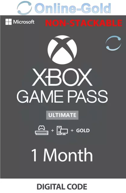 Xbox Game Pass Ultimate 1 mesi - NON IMPILABILE - Xbox Live Codice digitale IT