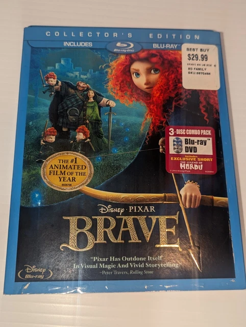 DISNEY PIXAR BRAVE Blu Ray Collectors Edition 3 Disc Animated 2012 EUR ...