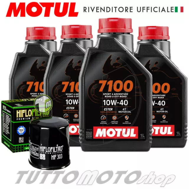 Tagliando KAWASAKI ZX-6R 600 Ninja 2009 2010 2011 2012 - Motul 7100 + Filtro