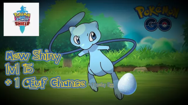 Pokemon Épée/Bouclier (Shield/Sword) Mew Shiny lvl 15 (Non-Modifié)