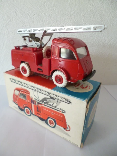 CIJ CAMION POMPIER ÉCHELLE RENAULT ANNÉES 50