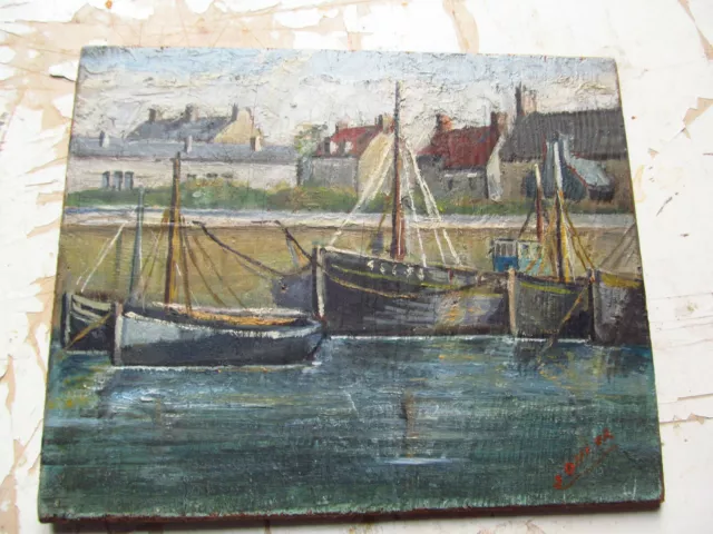 peinture à l'huile marine signée