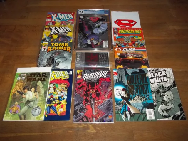 SUPERMAN/BATMAN #22 CGC 9.6 Batman Beyond 1st app & 12 COMIC LOT!! XMEN MARVEL