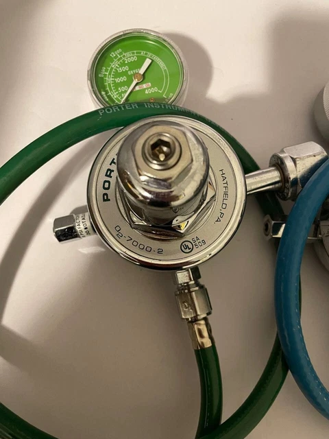 Porter Oxygen And Nitrous Regulator Set New Dental Medical Gas Regulators...