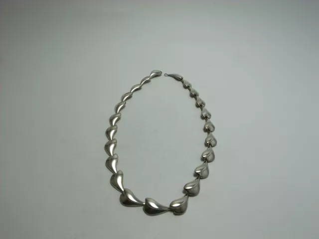 Georg Jensen Petal Chain necklace Sterling Silver 925 Rare 16.54"