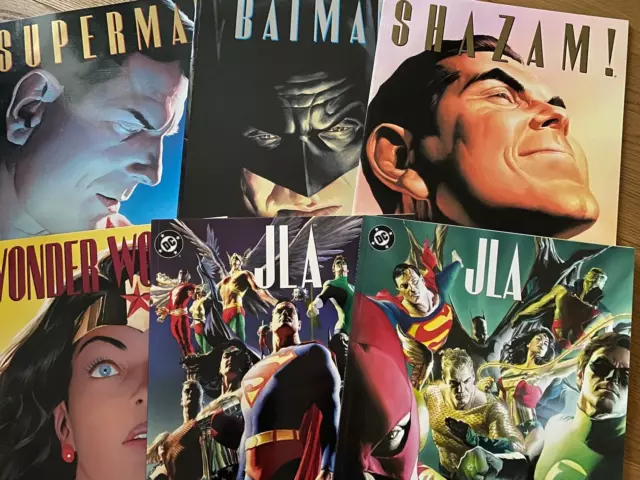 Alex Ross Treasury Sized DC Comics JLA Superman Batman Shazam Wonder Woman Bonus