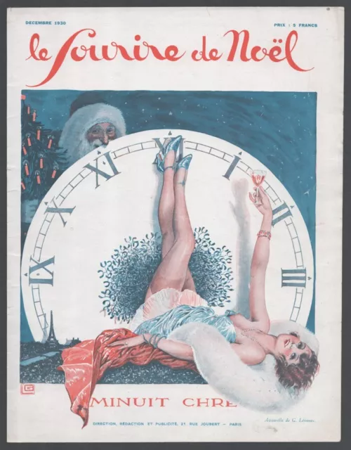 Illustration 1930, Le Sourire, Cover, Léonnec, Erotik, 30er, Art Deco