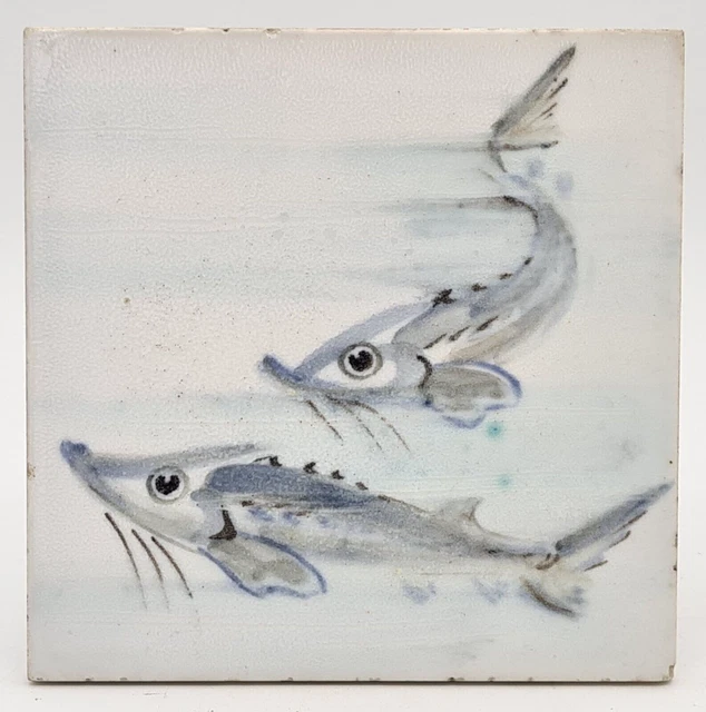 1930s Dunsmore Fish Tile Polly Brace Minton Tile From Chris Blanchett Collection