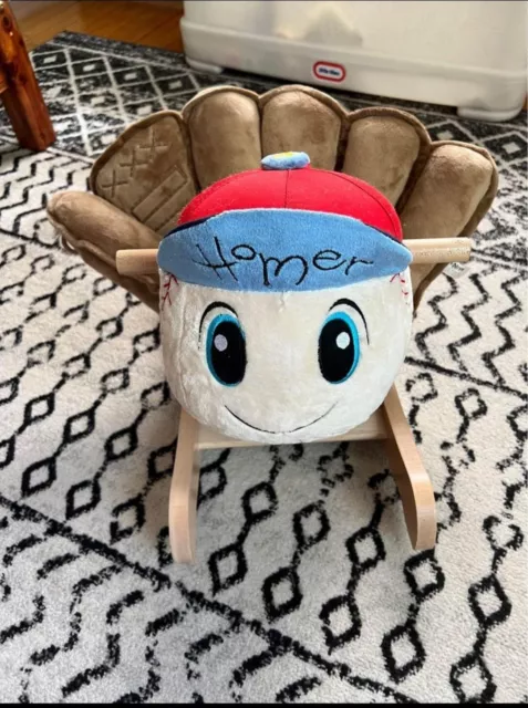 Homer the Baseball Glove Kids' Rocker Chair. Plays Take Me Out To The Ball Game