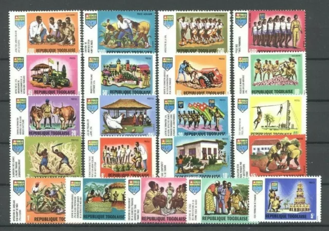 Motive, Jugend, Landwirtschaft - Togo - 734-754 ** MNH