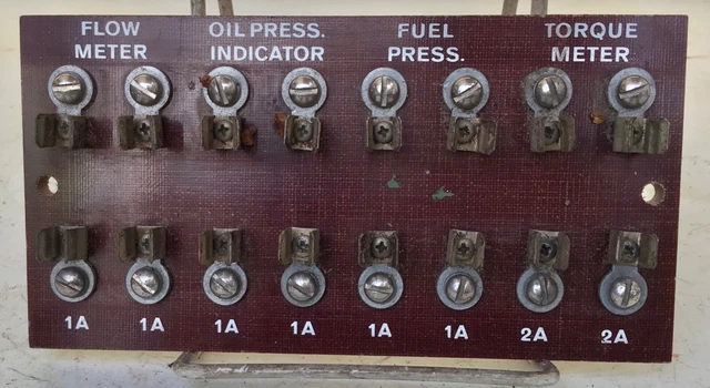 old FUEL/OIL PRESSURE Torque/Flow Meter FUSE BLOCK Chevy/GM Ford Mopar RACE car