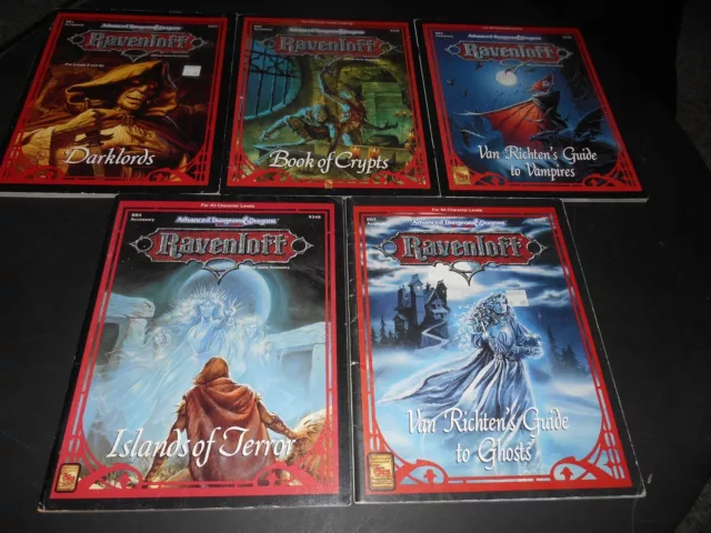 AD&D Ravenloft Lot of 5:  RR Series (#1) 1, 2, 3, 4, 5 (Original/Complete!)