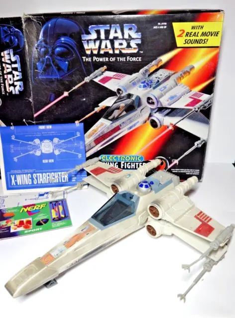 Star Wars Power Of The Force X-Wing Fighter Mit Ovp Mib Kenner 1995 Potf2