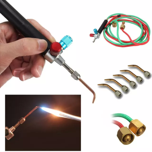 JEWELERS  LITTLE TORCH with 5 TIPS FOR SOLDERING & WELDING W/ PROPANE & OXYGEN