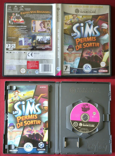 Nintendo Gamecube ! jeu LES SIMS PERMIS DE SORTIR, Pal, bon état