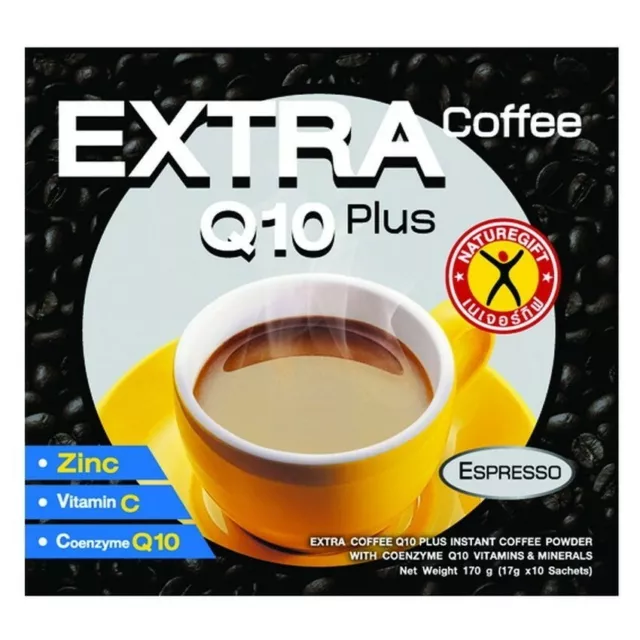 5 cajas Coffee Plus Nutrientes 0-Colesterol, Q10, L-Ornitina, molibdeno.ESPRESSO