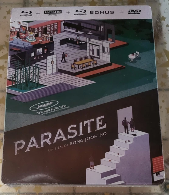 Steelbook  4k Ultra HD + BLU-RAY " PARASITE  " NEUF