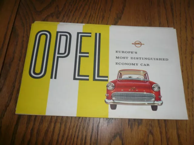 OPEL Rekord Caravan Sales Brochure with Specifications - Vintage