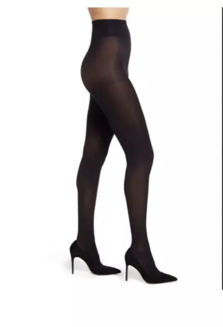NORDSTROM OPAQUE TIGHTS 60 DENIER BLACK Sz MEDIUM Fits 5'-5'9",110 lbs - 150 lbs