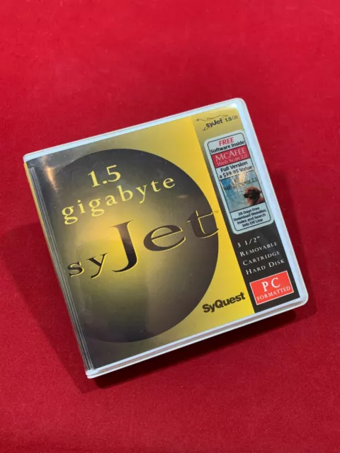 Neuf ! SyQuest Syjet SQ1500 Disque – 1.5 Go Removable-Disk Rigide Lecteur Disque