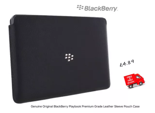 Genuine Original BlackBerry Playbook Premium Grade Leather Sleeve Pouch Case