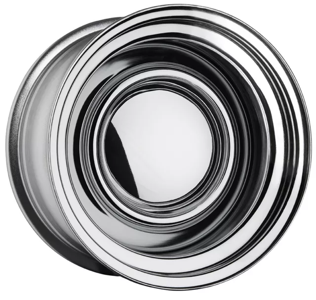 Chrome Smoothie 15x7 5/108 6P fits Holden EK HT HK HG 65.1cb Classic Steel Wheel