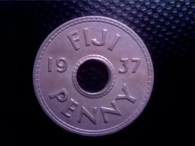 Fiji    One  Penny    1937