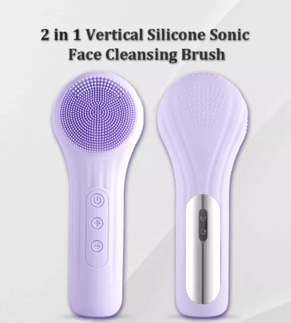 Silicone Facial Cleansing BrushScrub/Heated Face Brush for Cleansing Exfoliating