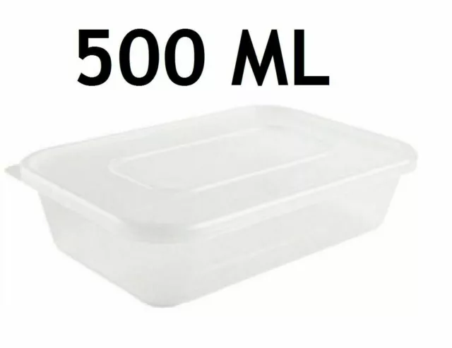 1oz 2oz 4oz Clear Plastic Containers Tubs with Attached Lids Food Safe  Takeaway
