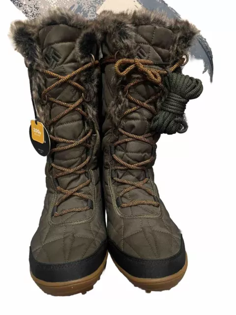 Columbia Minx Mid II Omni Heat Cold Weather Waterproof Boot Green 10.5 2