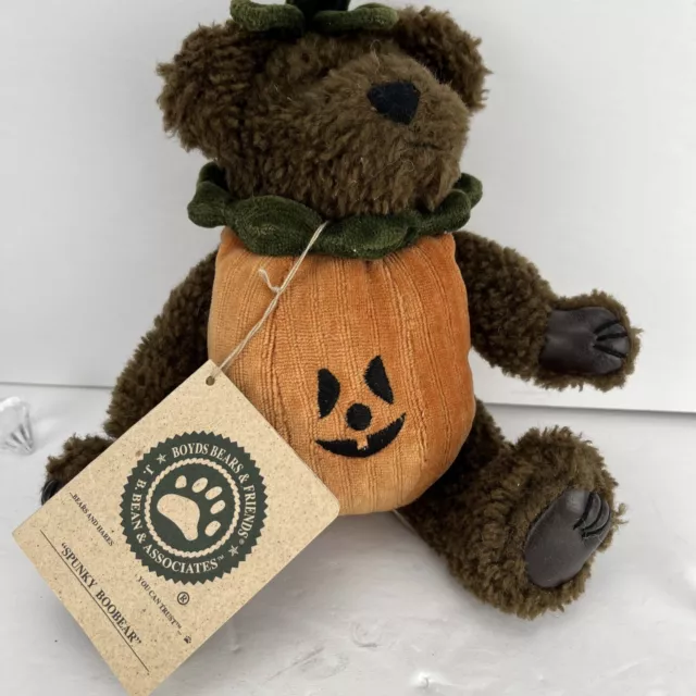 BOYD'S BEARS JACK O. Lantern 12 HALLOWEEN Pumpkin #919631 Tags