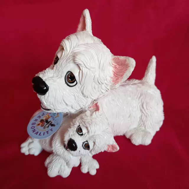 Highly Collectable, Pets With Personality Border Westie With Pups