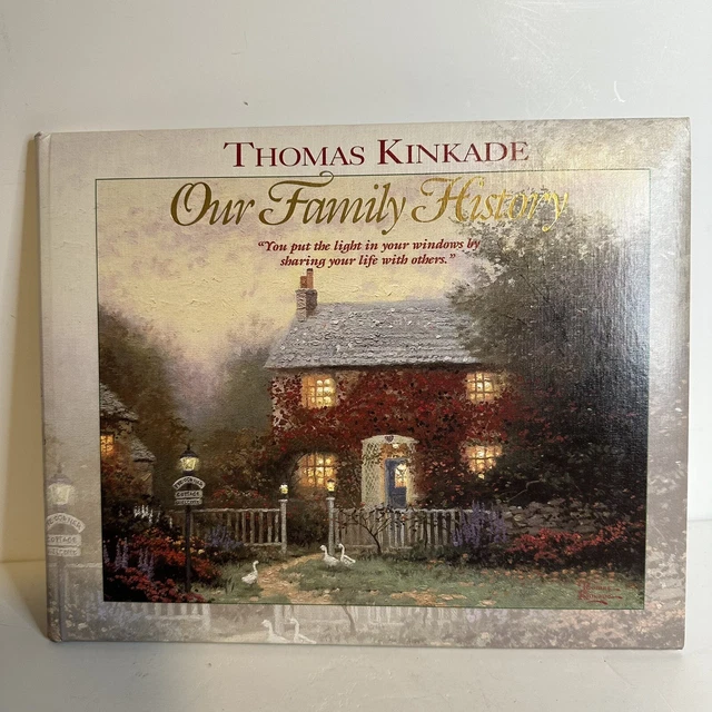Thomas Kinkade Our Family History Journal  (1998 Hardcover) w/ 42 Paintings VTG