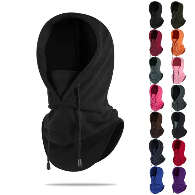 Balaclava Ski Mask Windproof Fleece Thermal Face Mask Neck Warmer Hood Headwear