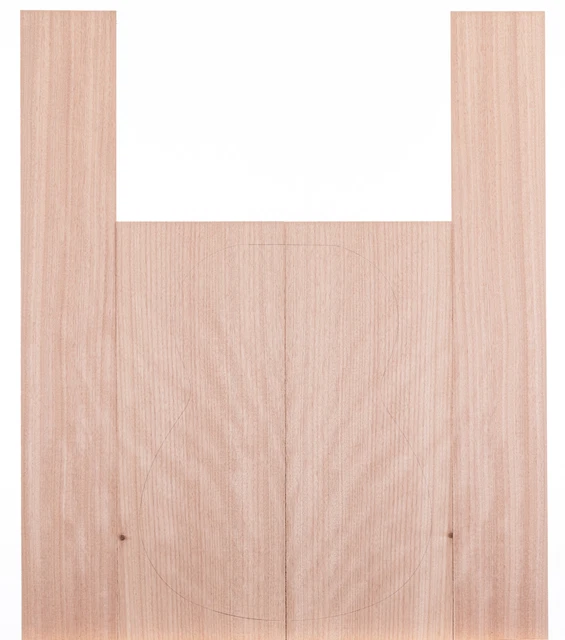 Tonewood Okoume madera acústica guitarra backs & laterales set 5239